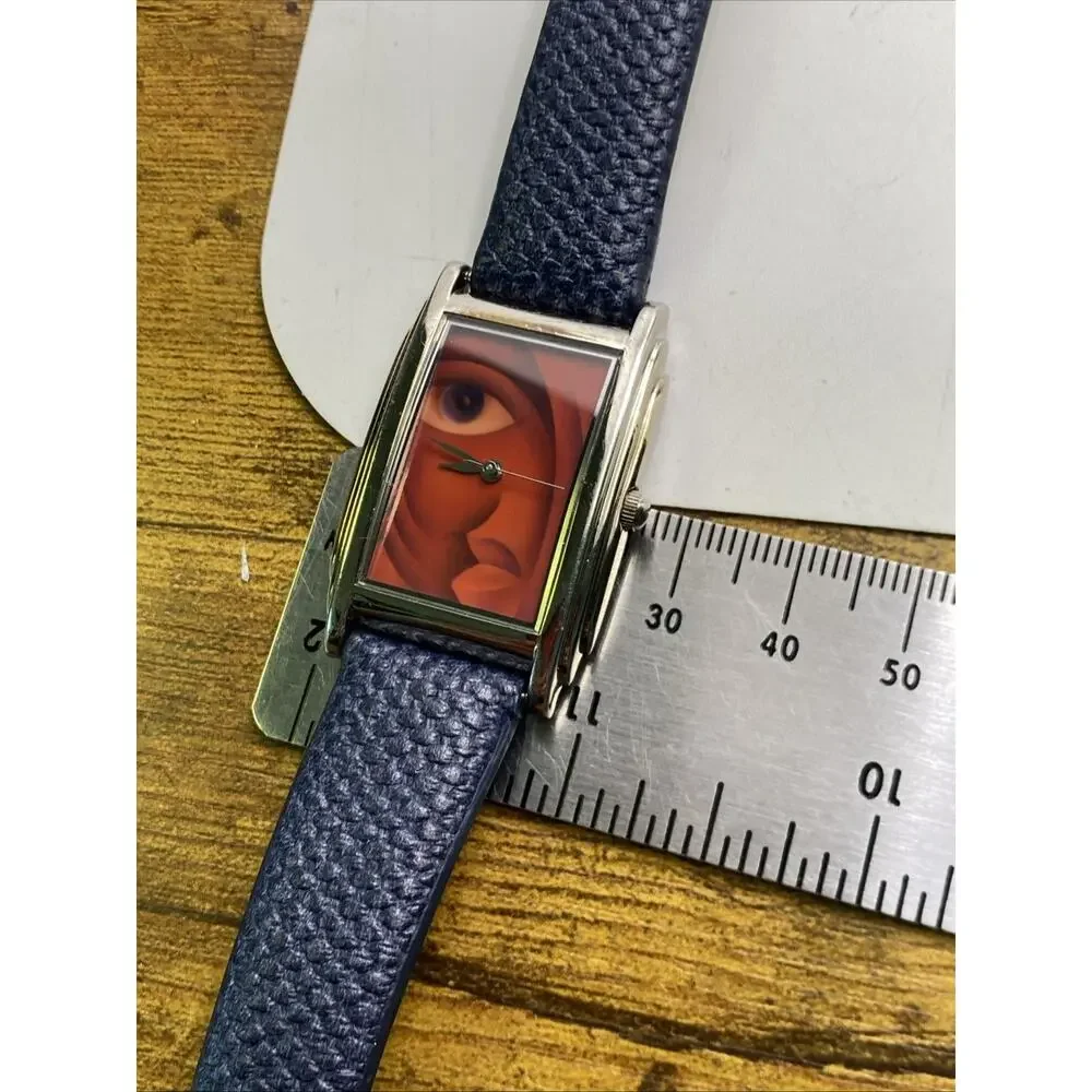 Vintage Womens Art Abstract Art Watch Works New Battery